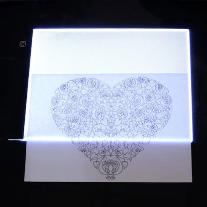 Portable LED Light Tracing Pad - Sleek Design for On-the-Go Creativity & Ideal for Drawing, Sketching & Calligraphy